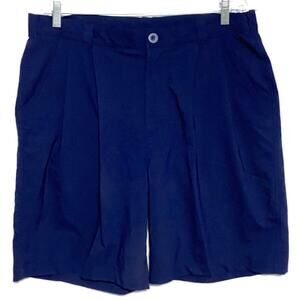 Under Armour Navy Shorts Mens 36 Athleisure Golf Preppy Sporty Flat Front Summer